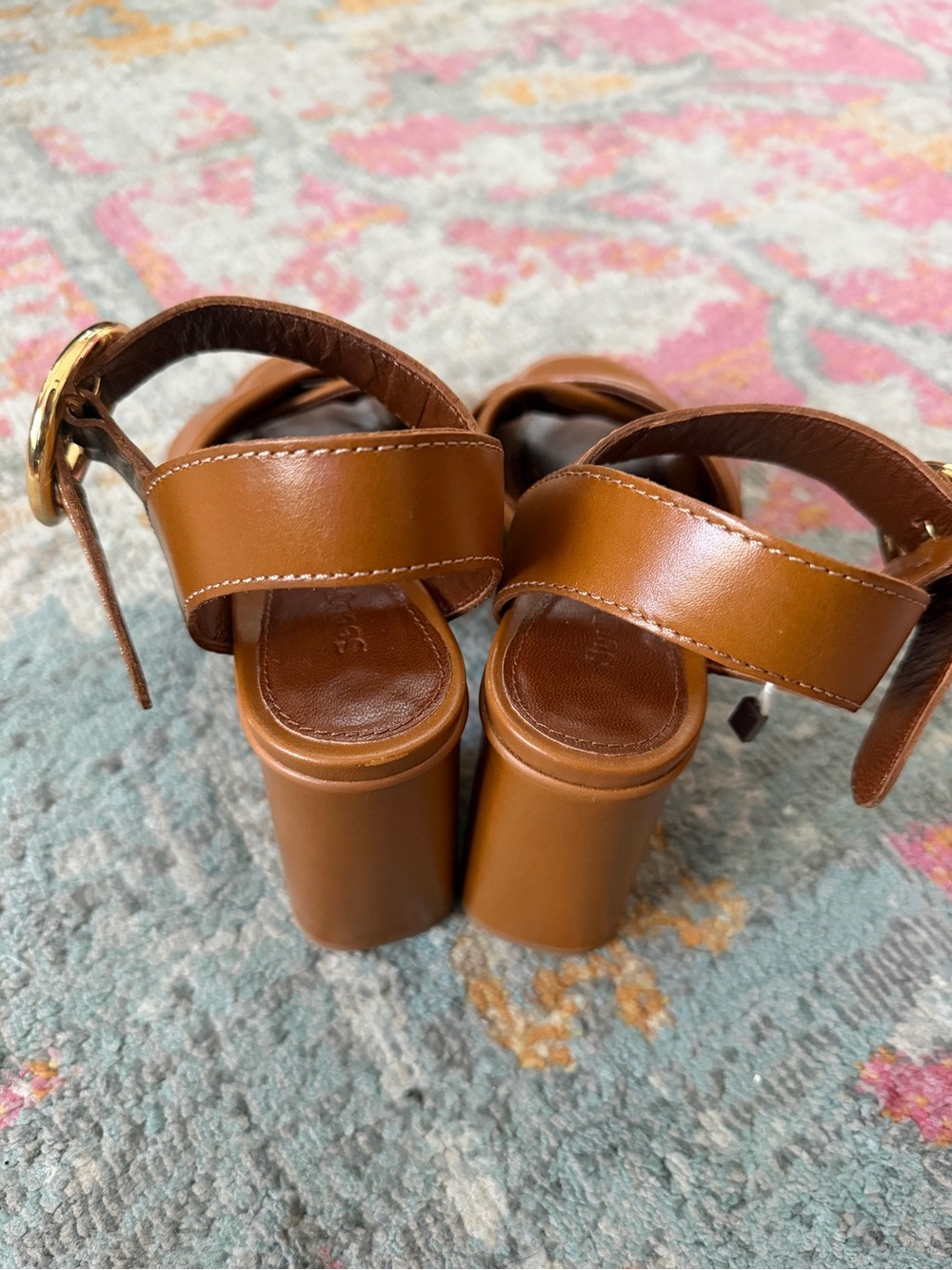 See by Chloe Lyna Tan Platform Sandals EUC size 37 - Picture 4 of 8